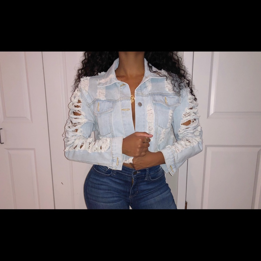 Distressed Denim Jacket